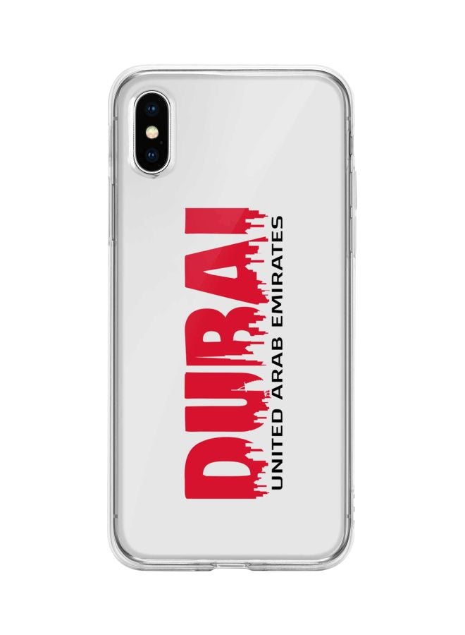 Stylizedd Classic Clear Series Dubai Horizon  Printed Case Cover For Apple iPhone XS/X White/Red/Black - Image 1