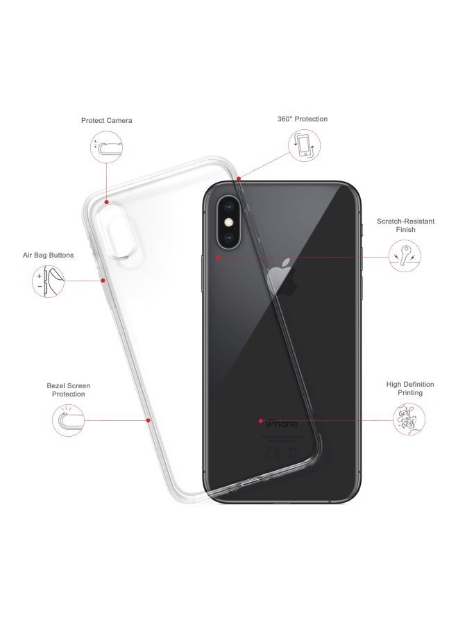 ستايلايزد غطاء حماية من سلسلة كلاسيك كلير مطبوع عليه عبارة "Weekend Loading" لهاتف أبل آيفون XS /X وردي/أبيض - Image 2