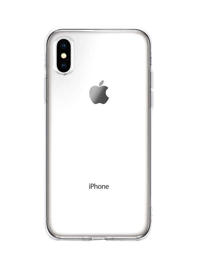 Stylizedd Classic Clear Series I Be Trippin Printed Soft TPU Thin Flexible Protective Case Cover For Apple iPhone XS Max Clear/White - Image 1