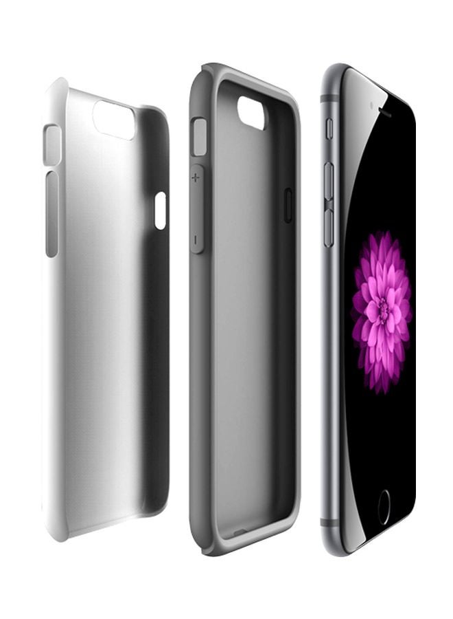 Stylizedd Tough Pro Series Beard Hipster Printed Case Cover For Apple iPhone 7 Plus Grey/Black - Image 2