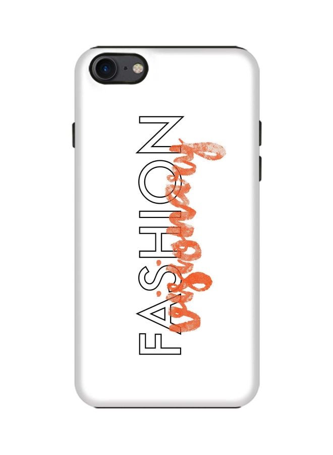 Stylizedd Tough Pro Series Fashion Visionary Printed Dual Layer Case Cover For Apple iPhone 7 White/Black/Orange - Image 1