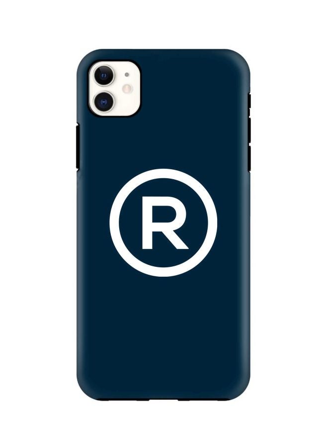 Stylizedd Tough Pro Series Registered Printed Case Cover For Apple iPhone 11 Blue/White - Image 1