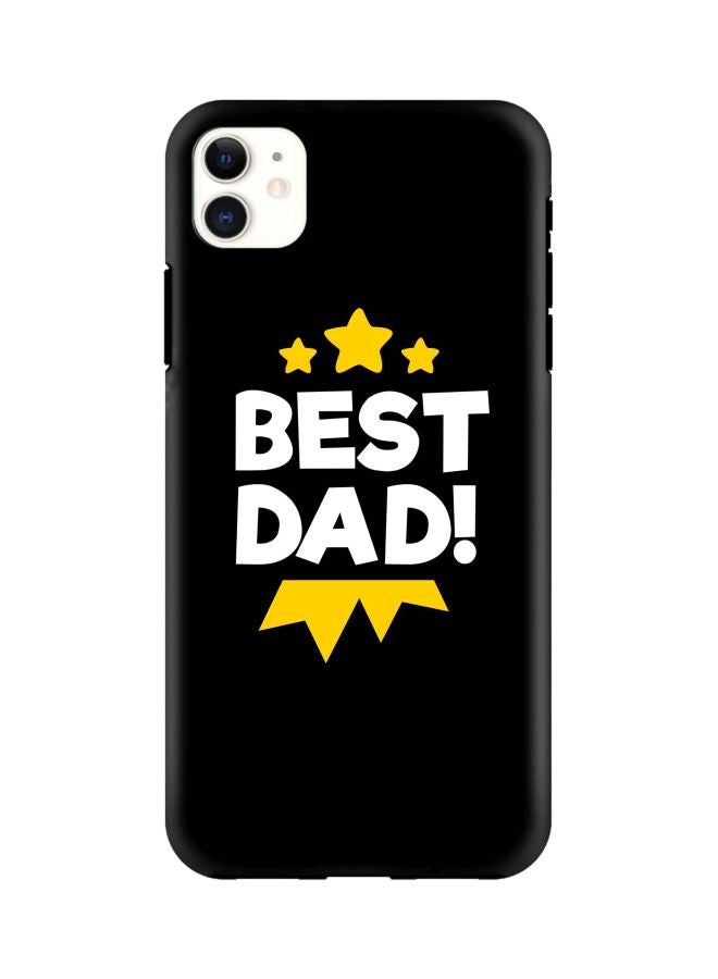 Stylizedd Tough Pro Series Best Dad Medal Printed Case Cover For Apple iPhone 11 Black/White/Yellow - Image 1