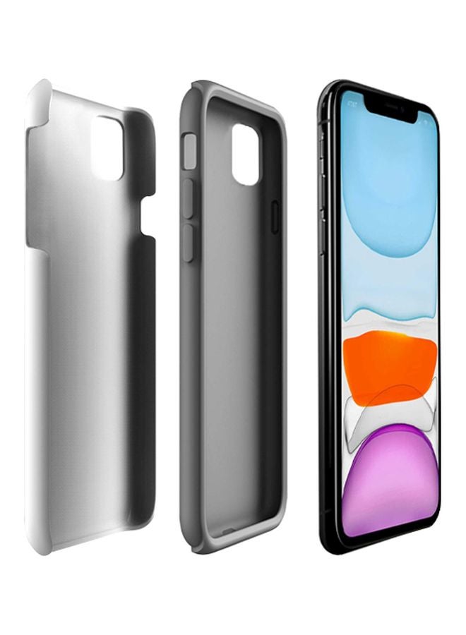 Stylizedd Tough Pro Series Blink If You Want Me Printed Case Cover For Apple iPhone 11 Red/White - Image 2