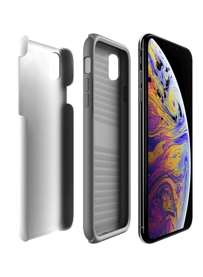 ستايلايزد غطاء حماية من سلسلة تاف برو بطبعة عبارة "Call Me Babe" لهاتف أبل آيفون XS ماكس وردي/أبيض - Image 2