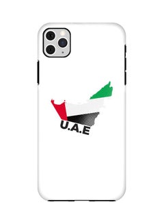 UAE Map Printed Double Layer Protective Case Cover For Apple iPhone 11 Pro Max White/Green/Red