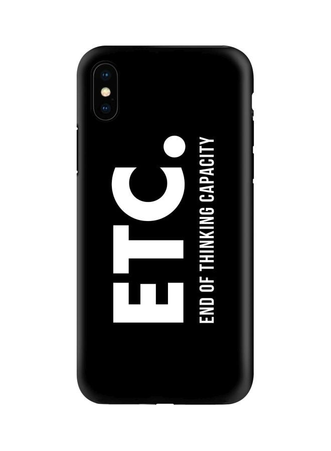 Stylizedd Etc. Printed Double Layer Protective Case Cover For Apple iPhone Xs/X Black/White - Image 1