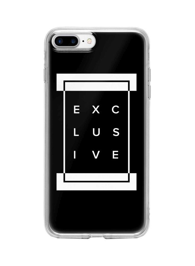 ستايلايزد غطاء حماية من سلسلة كلاسيك كلير بطبعة "Exclusive" لهاتف أبل آيفون 8 بلس أسود/ أبيض/ أخضر - Image 1