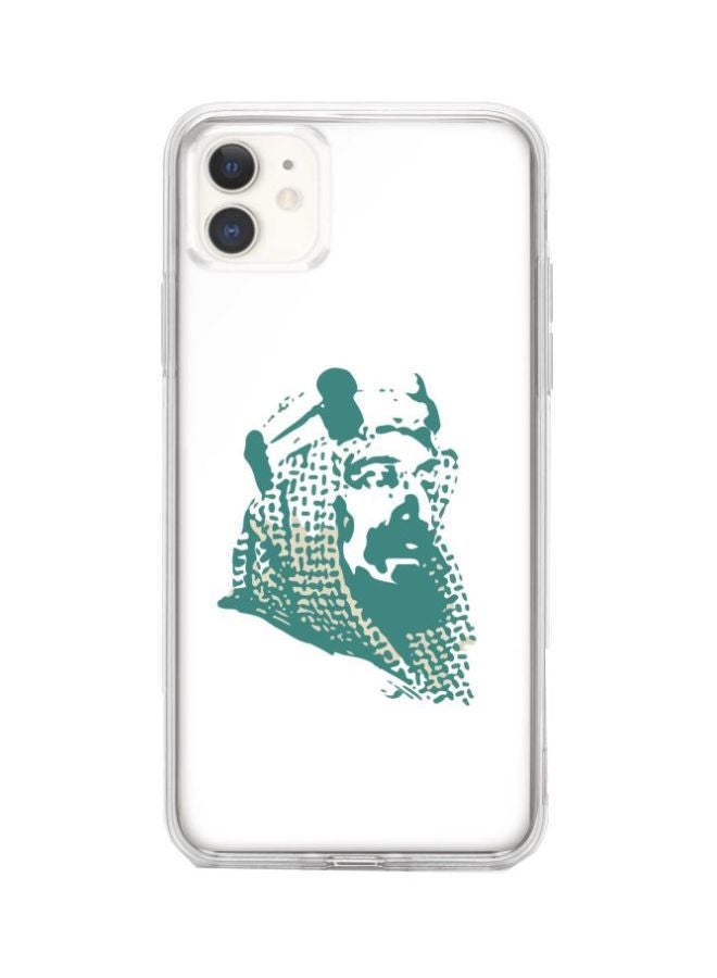 Stylizedd Classic Clear Series Al Saud Printed Case Cover For Apple iPhone 11 White/Green - Image 1