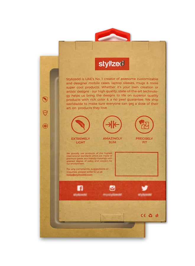 Stylizedd Classic Clear Series Malek Salman Modern Printed Case Cover For Apple iPhone 11 Green/Black/Pink - Image 3