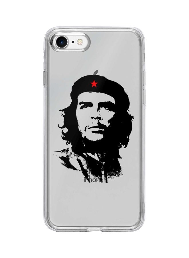 Stylizedd Classic Clear Series Che Guevara Printed Case Cover For Apple iPhone 8 Clear/Black/Red - Image 1