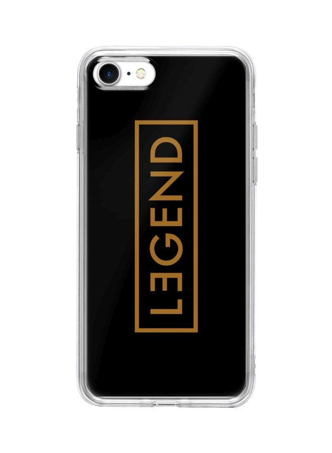 Stylizedd Classic Clear Series Legend Printed Case Cover For Apple iPhone 7 Black/Brown - Image 1