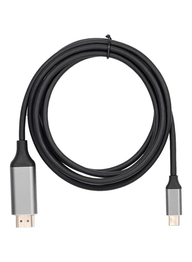 docooler Type-C To HD Adapter Cable Black/Grey  - Image 1