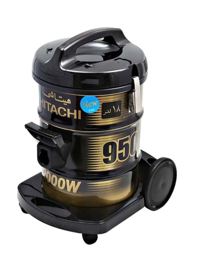 هيتاشي مكنسة كهربائية 18 L 2000 W CV-945F SS220 BK ذهبي/ أسود  - Image 3