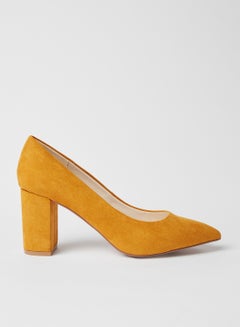 Faux Suede Pumps Buckthorn Brown