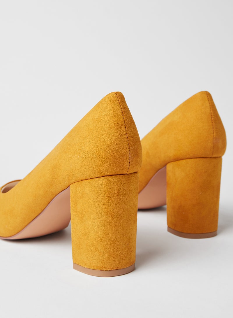 VERO MODA - Faux Suede Pumps Buckthorn Brown - Image 1