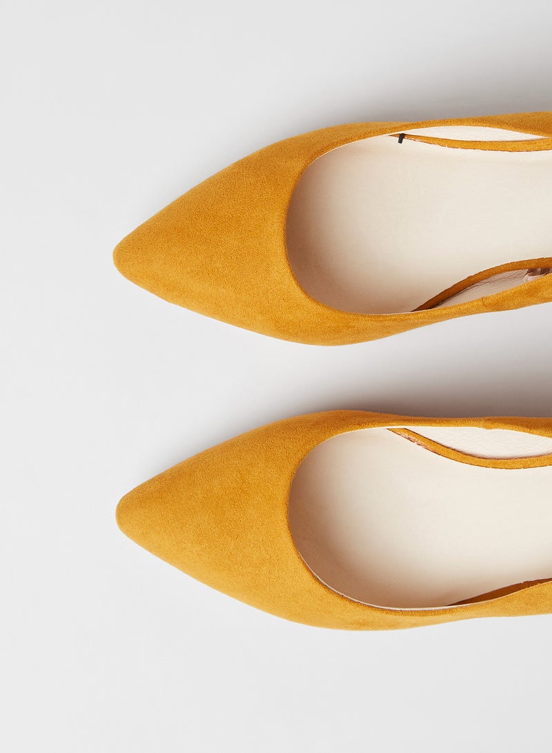 VERO MODA - Faux Suede Pumps Buckthorn Brown - Image 1