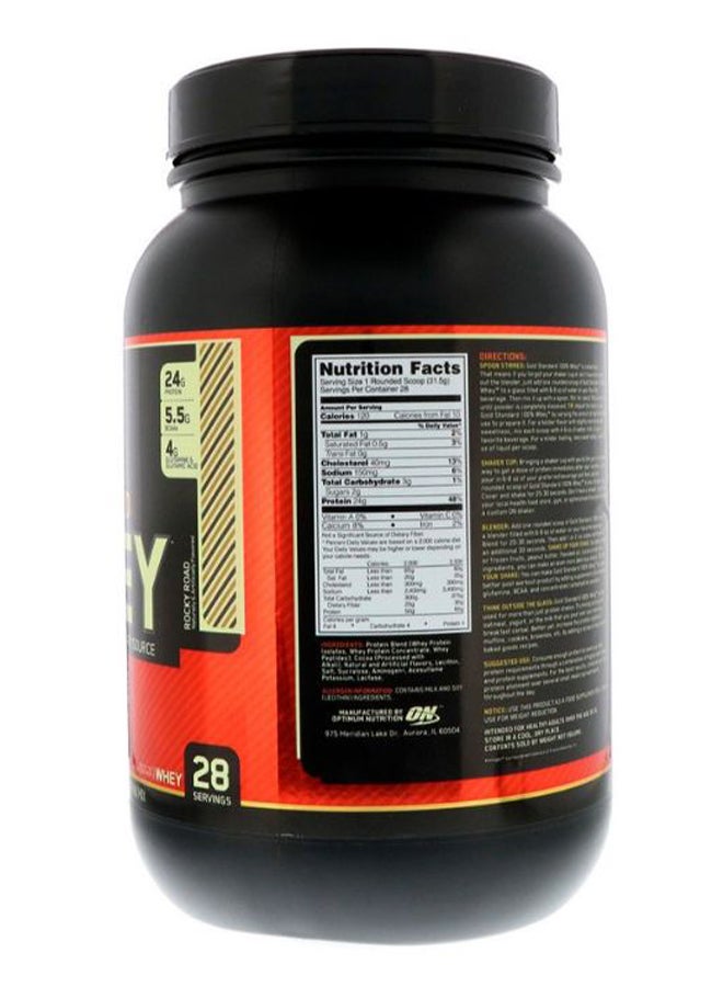 Optimum Nutrition Gold Standard Whey Isolate Protein - Rocky Road - 909 Gram  - Image 2