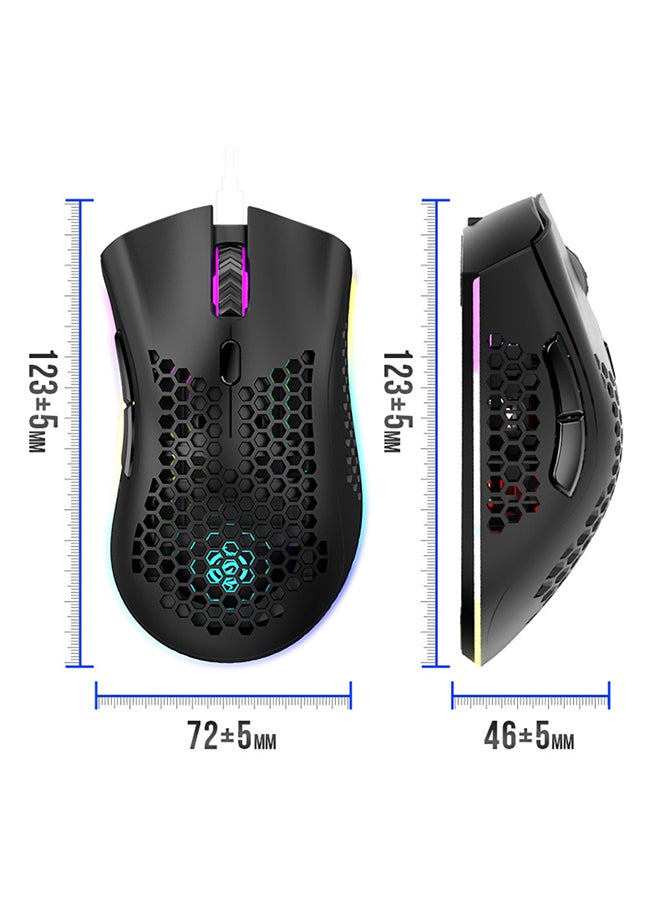 Wired RGB Gaming Mice Black  - Image 3