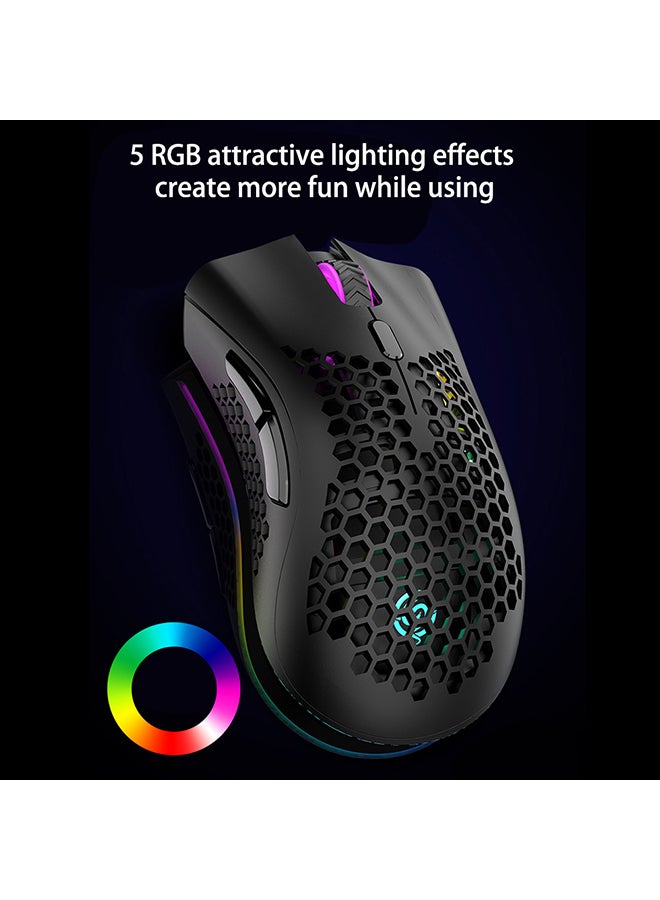 Generic - Wireless RGB Gaming Mice Pink - Image 1