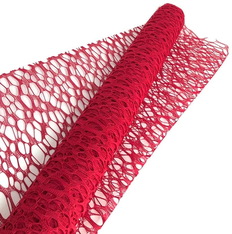 Spider Mesh Wraping Paper Red