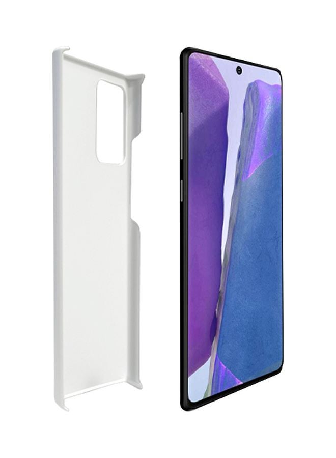 Stylizedd Slim Snap Classic Series Customized Mobile Cover Hard PC Shield Matte Finish Print For Samsung Galaxy Note20 Yellow/Red/Black - Image 2