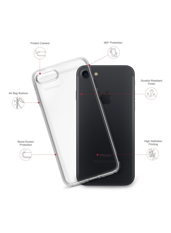 Stylizedd Classic Clear Series Run DXB Printed Case Cover For Apple iPhone 7 Grey/Black/Red - Image 2