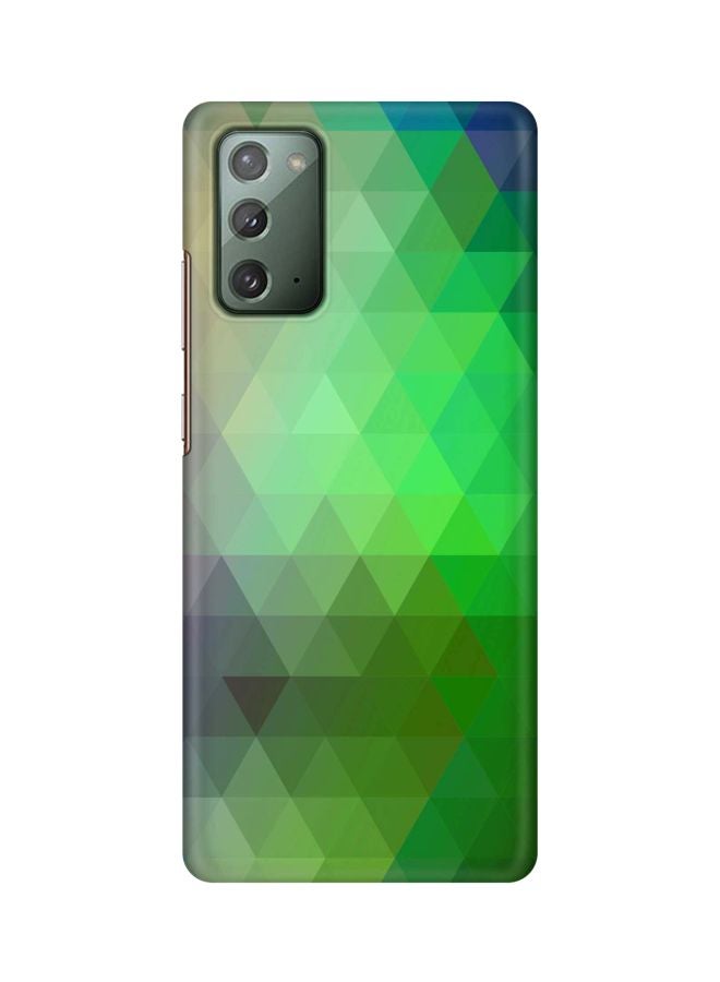 Stylizedd Classic Series Prism Printed Case Cover For Samsung Galaxy Note 20 Orchid Green/Blue