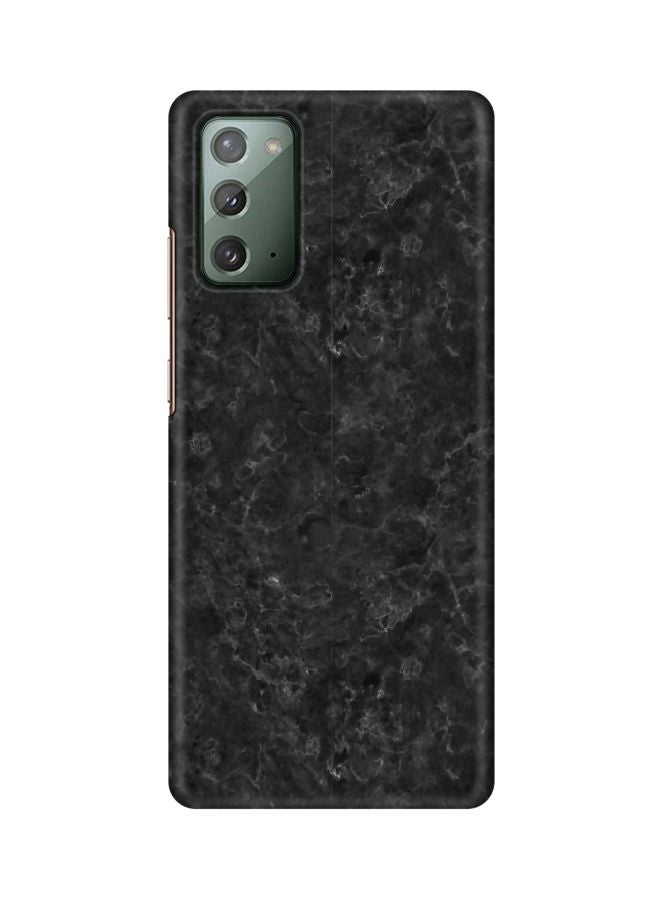 Stylizedd Marble Texture Printed Protective Case For Samsung Galaxy Note 20 Black/Grey