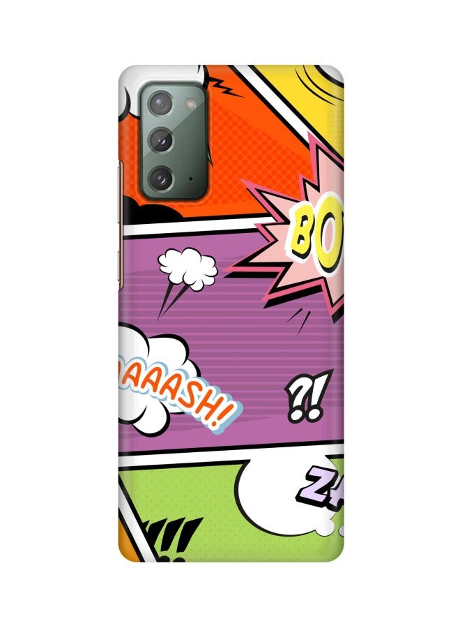 Stylizedd Classic Series Comic Strip Printed Case Cover For Samsung Galaxy Note 20 Purple/Orange/Green - Image 1