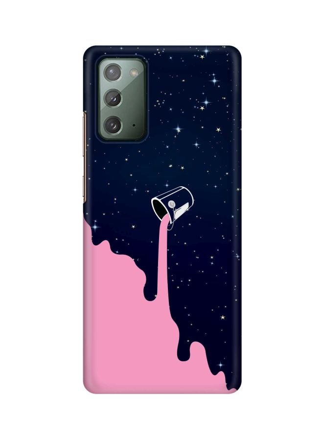 Stylizedd Classic Series Milky Way Printed Case Cover For Samsung Galaxy Note 20 Pink/Blue