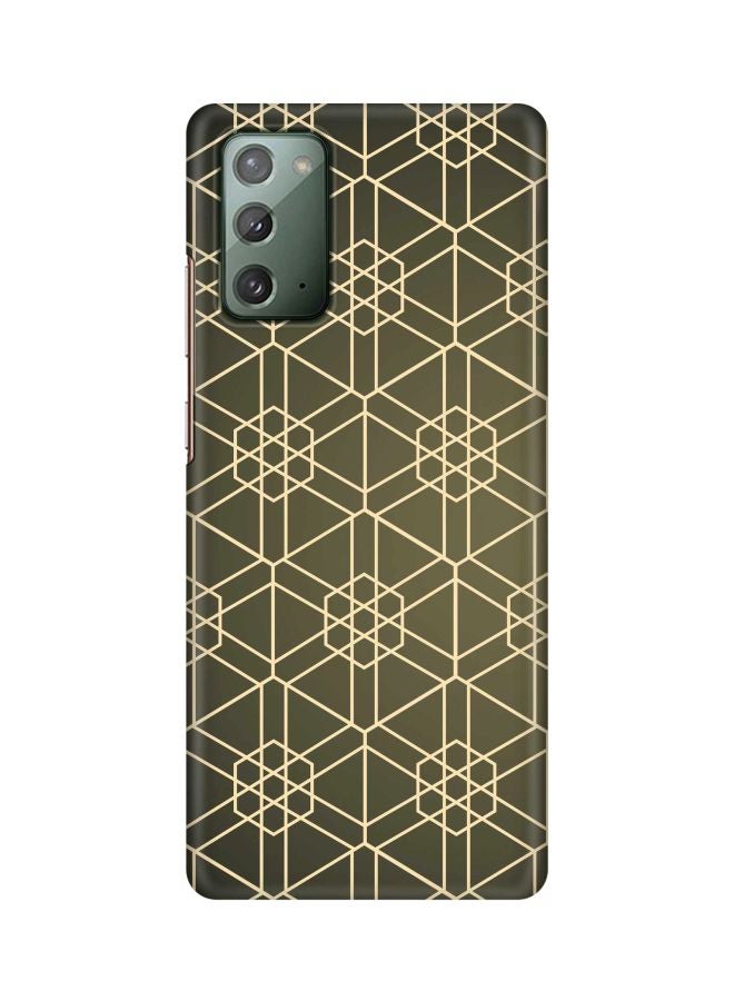 Stylizedd Hexarab Printed Protective Case For Samsung Galaxy Note 20 Green/Beige