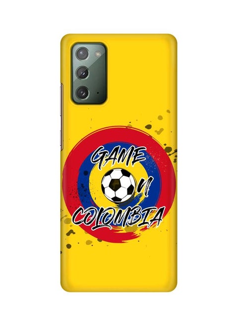 Game On Colombia Printed Protective Case Cover For Samsung Galaxy Note 20 Yellow/Red/Blue