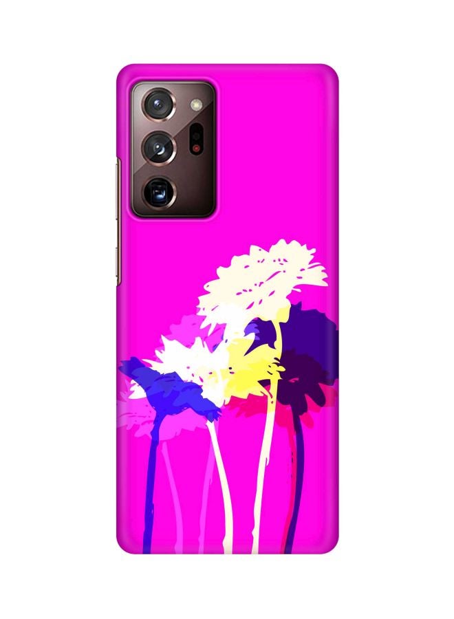 Stylizedd Snap Classic Series Flowers Printed Case Cover For Samsung Galaxy Note 20 Ultra Purple/Yellow/Blue - Image 1