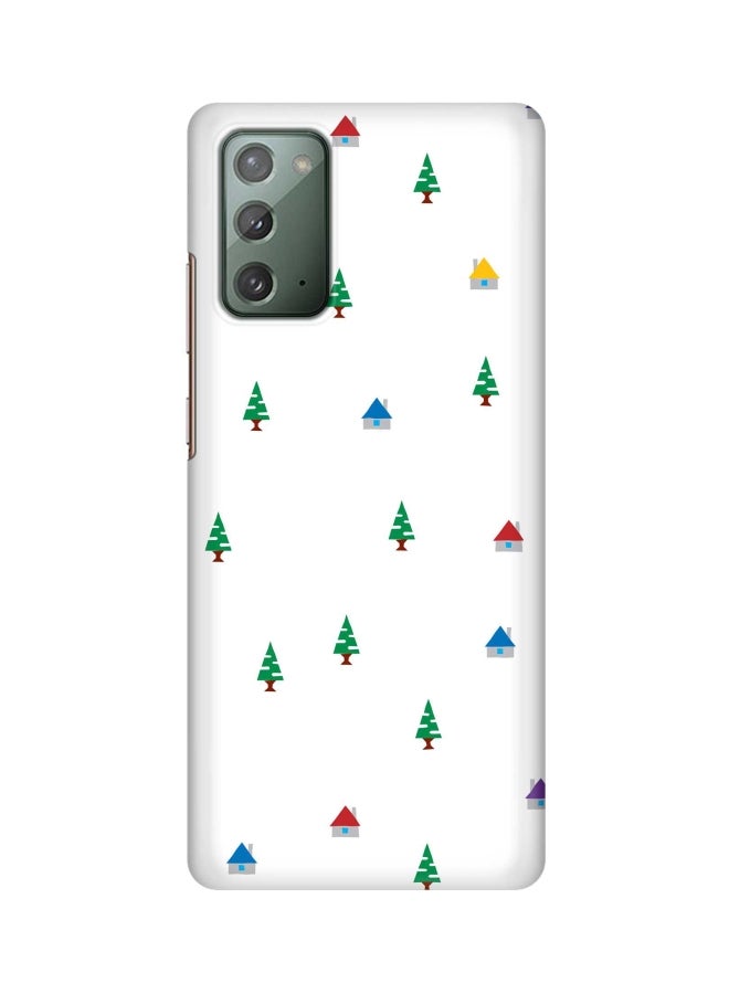 Stylizedd Snap Classic Series Cabin Wood Printed Case Cover For Samsung Galaxy Note 20 White/Green/Blue