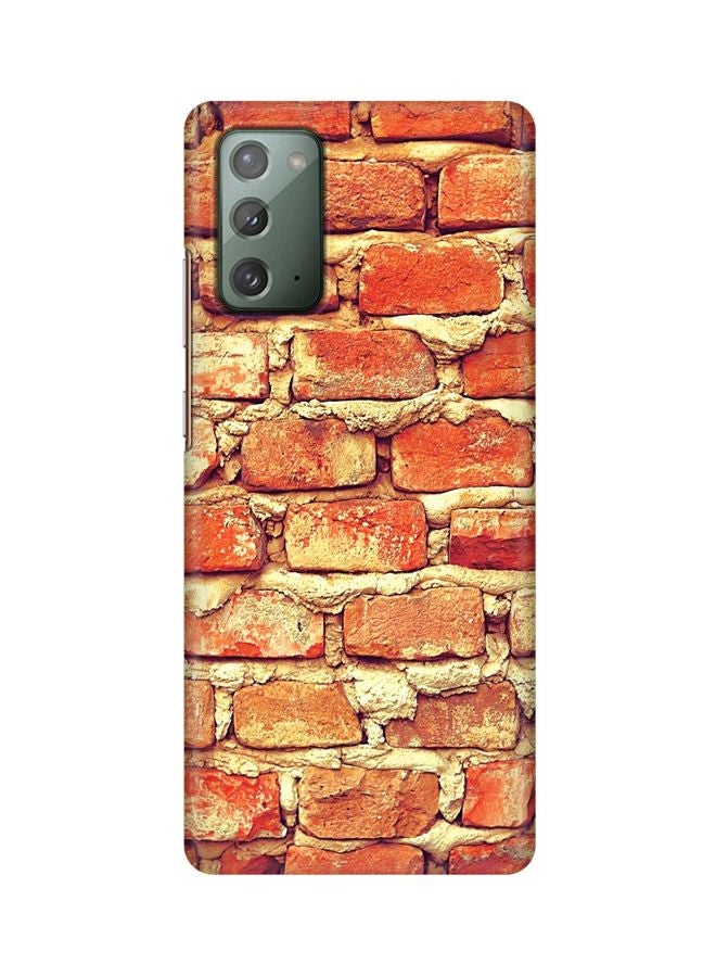 Stylizedd Snap Classic Series Old Hut Printed Case Cover For Samsung Galaxy Note20 Orange/Beige - Image 1