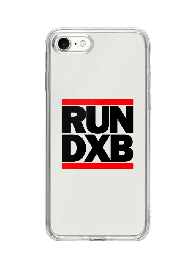 Stylizedd Classic Clear Series Run DXB Printed Case Cover For Apple iPhone 7 Grey/Black/Red - Image 1