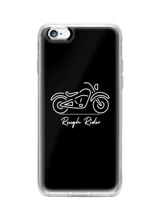 Stylizedd Classic Clear Series Rough Rider Printed Case Cover For Apple iPhone 6s/6 Black/White - Image 1