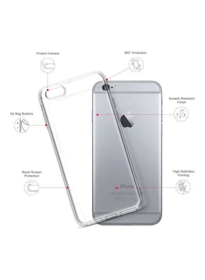 Stylizedd Classic Clear Series Winking Heart Printed Case For Apple iPhone 6s/ 6 Clear/Red/Black - Image 2