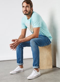 PRODUKT Washed Regular Jeans Medium Blue Denim  - Image 3