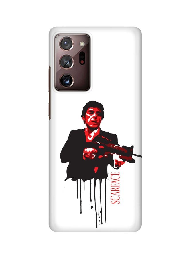 Stylizedd Snap Classic Series Scarface Printed Case Cover For Samsung Galaxy Note 20 Ultra White/Black/Red - Image 1