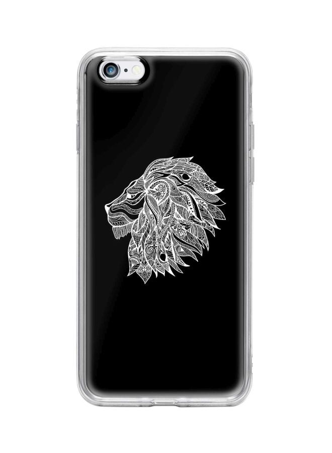 Stylizedd Classic Clear Series Lion Abstract Printed Case For Apple iPhone 6s/ 6 Black/White - Image 1