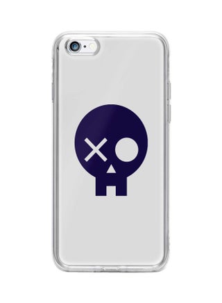 Skull Patch Printed Protective Case Cover For Apple iPhone 6s/6 Clear/Blue - v1600953225/N40436481A_1