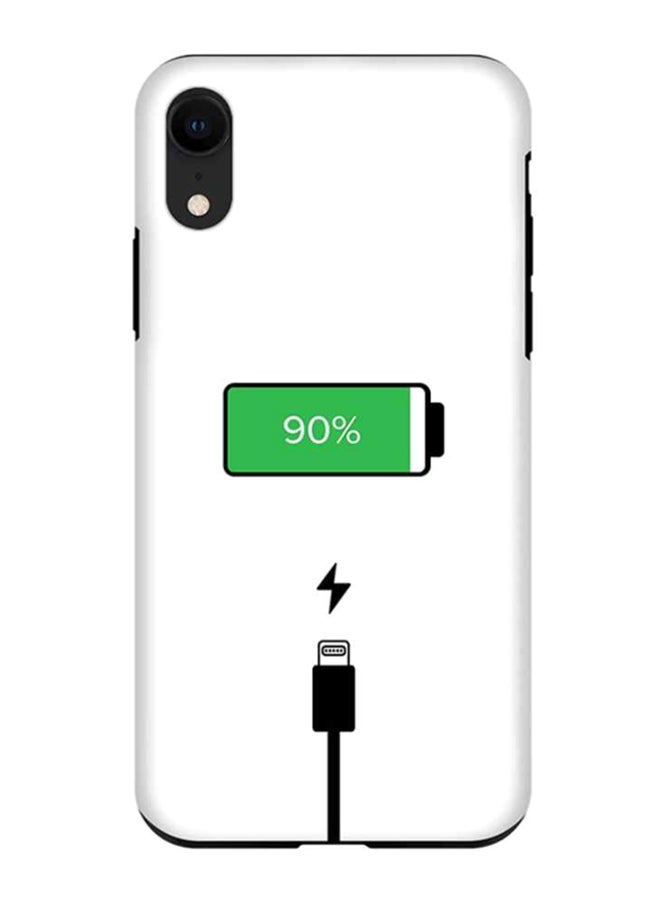 Battery Charging Case Cover For Apple iPhone XR White/Green