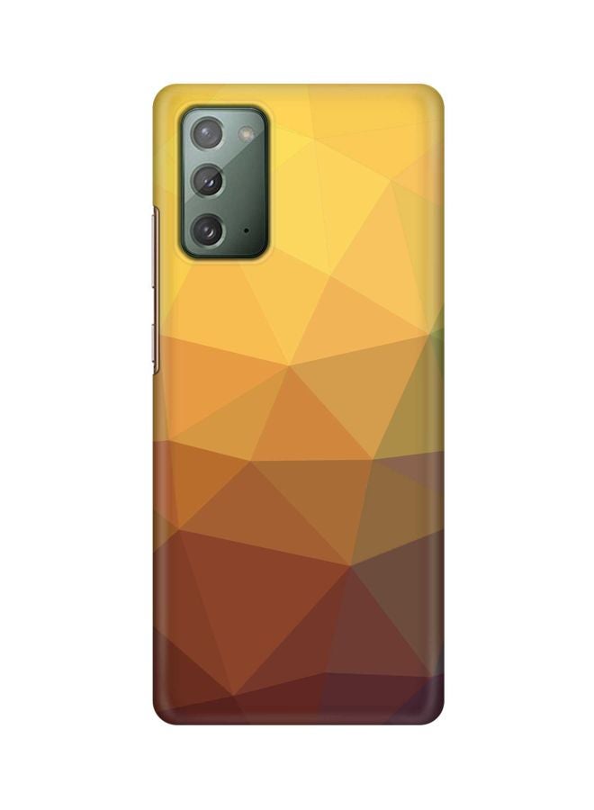 Stylizedd Classic Series Prism Printed Case Cover For Samsung Galaxy Note 20 Yellow/Brown - Image 1