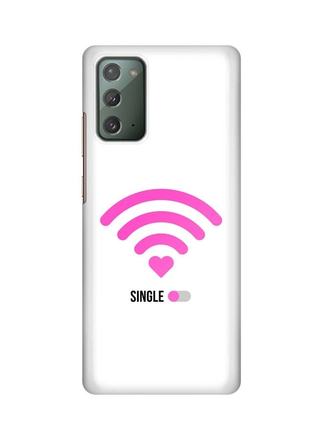 Stylizedd Wifi Single Printed Protective Case Cover For Samsung Galaxy Note 20 White/Pink/Black - Image 1