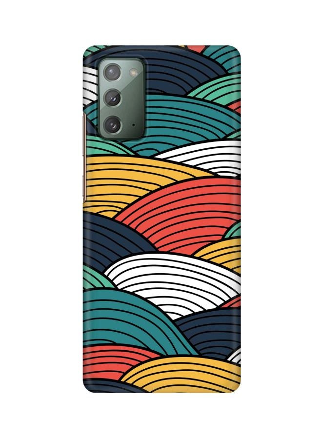 Stylizedd Classic Series Woven Pattern Printed Case Cover For Samsung Galaxy Note 20 Blue/Red/Yellow