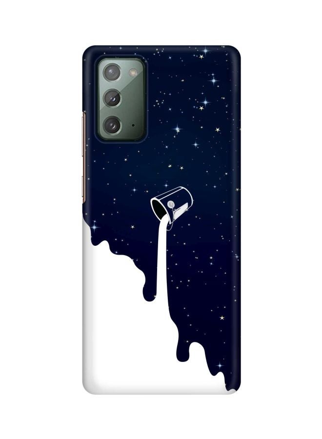 Stylizedd Classic Series Milky Way Printed Case Cover For Samsung Galaxy Note 20 White/Blue - Image 1