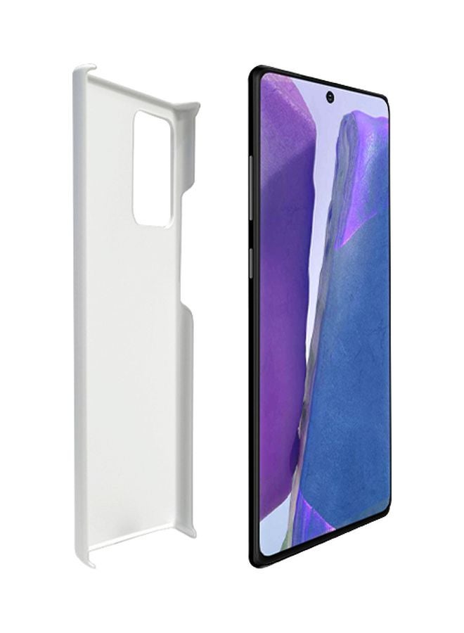 Stylizedd Snap Classic Series Candy Canes Printed Case Cover For Samsung Galaxy Note20 Orange/Blue/White - Image 2