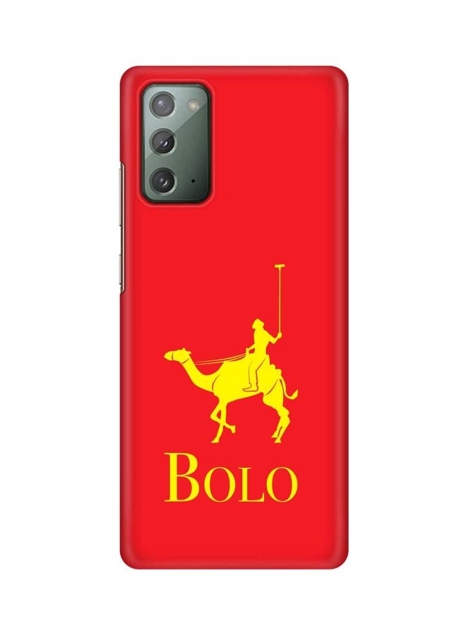 Stylizedd Printed Protective Case Cover For Samsung Galaxy Note 20 Red/Yellow - Image 1